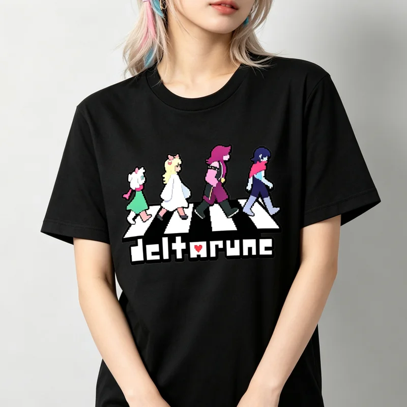 Street Fashion Game - Women Anime Pixel Character Graphic T