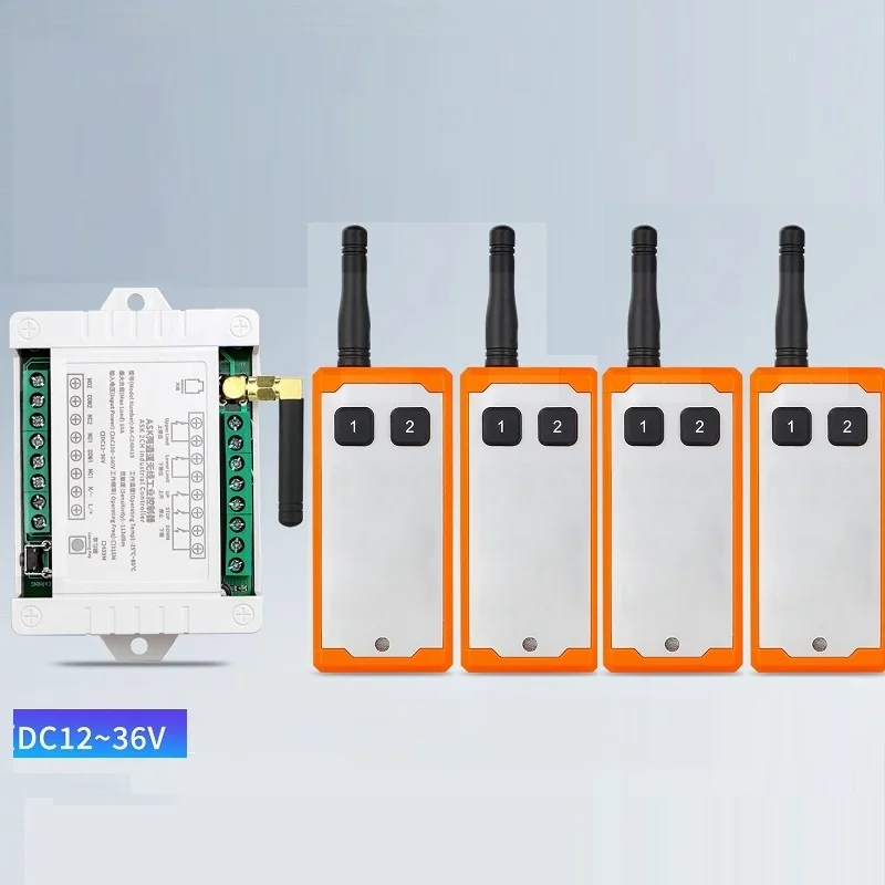 New DC12V 24V 36V 10A Distance High Sensitivity Wireless Motor Forward Reverse Remote Controller with Limit Switch Interface