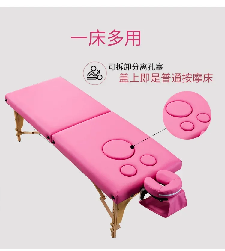 Postpartum Recovery with Chest Hole Physiotherapy Bed Massage Couch Massage Bed Facial Bed Beauty Salon Pregnant