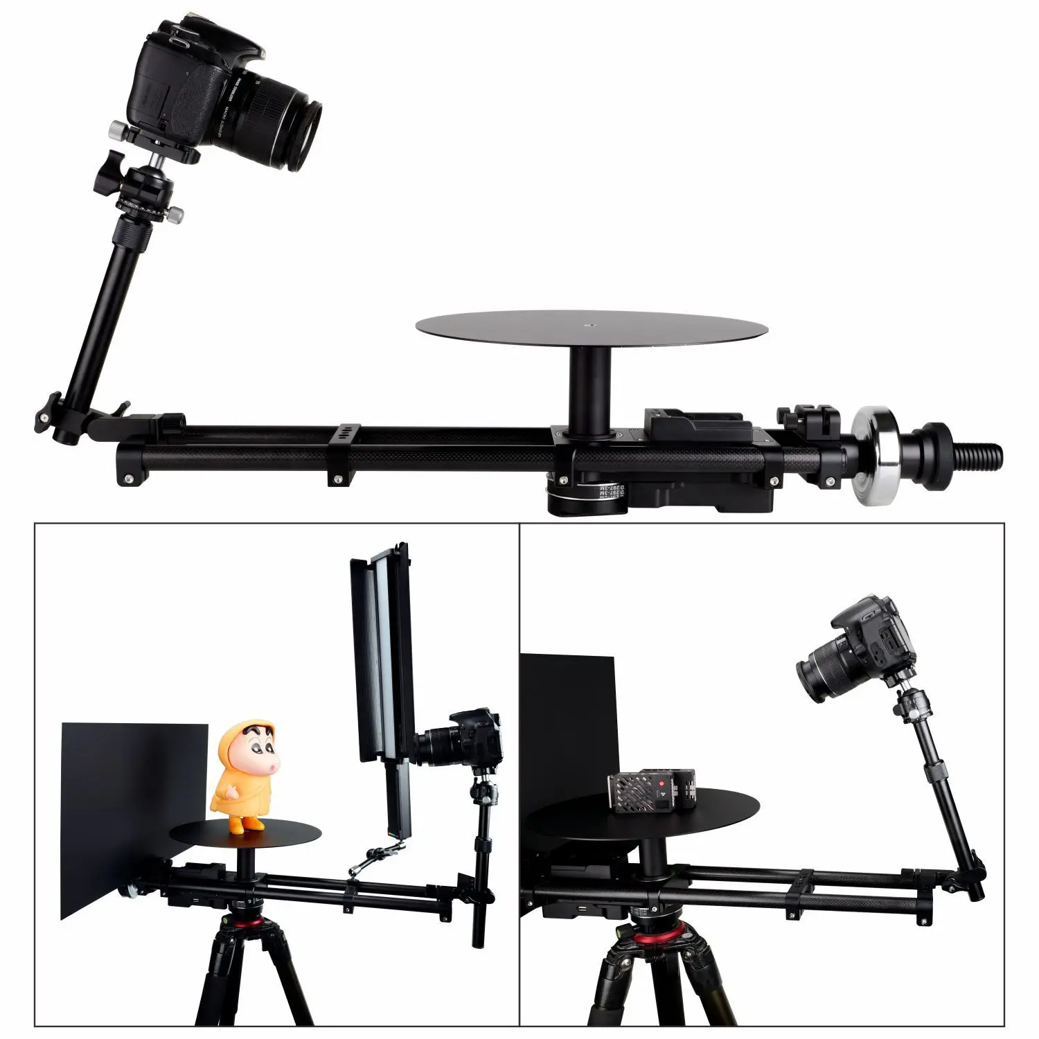 Table Time-lapse Photography Electric Rotating Table Mobile Phone Camera Video Recording Ring Object Shooting