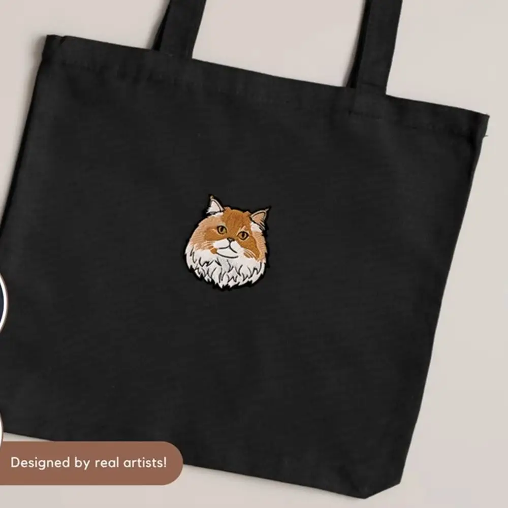 

Cotton Canvas Tote Bag Pet Photo Print Shoulder Bag Travel Shopping Bag Sweet Gift For Dog Family
