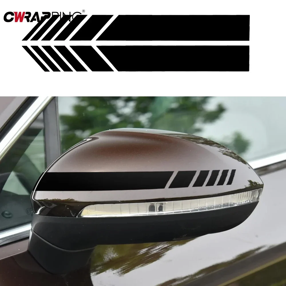 1 Set Car Universal Rear View Mirror Sticker Auto Door Rear View Mirror Non Fading Styling Accessories Stickers Decor Decal