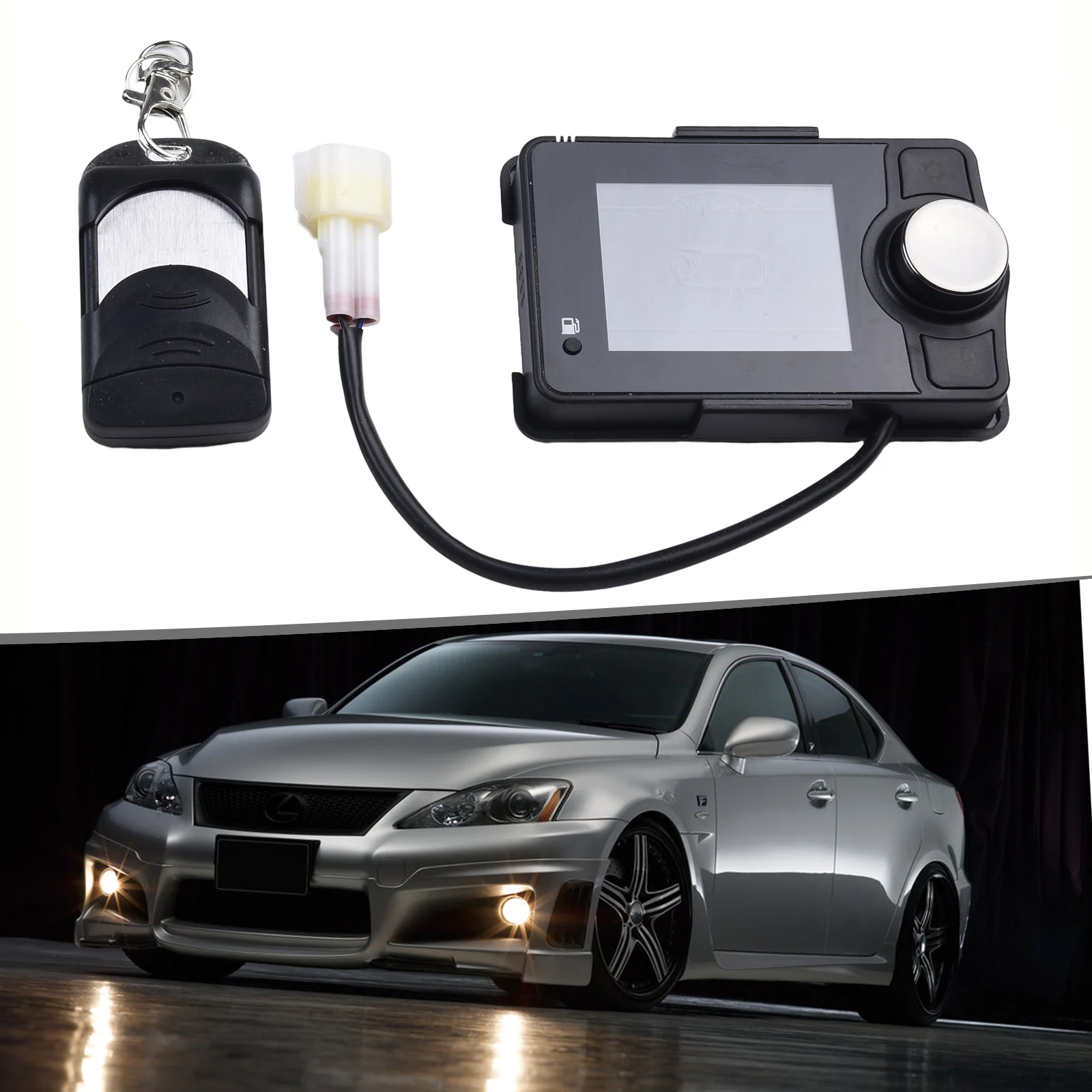 

Car LCD Monitor Remote Control 12V-24V Car Air Diesel Heater LCD Switch Parking Controller Remote Control 3 Wires Plastic