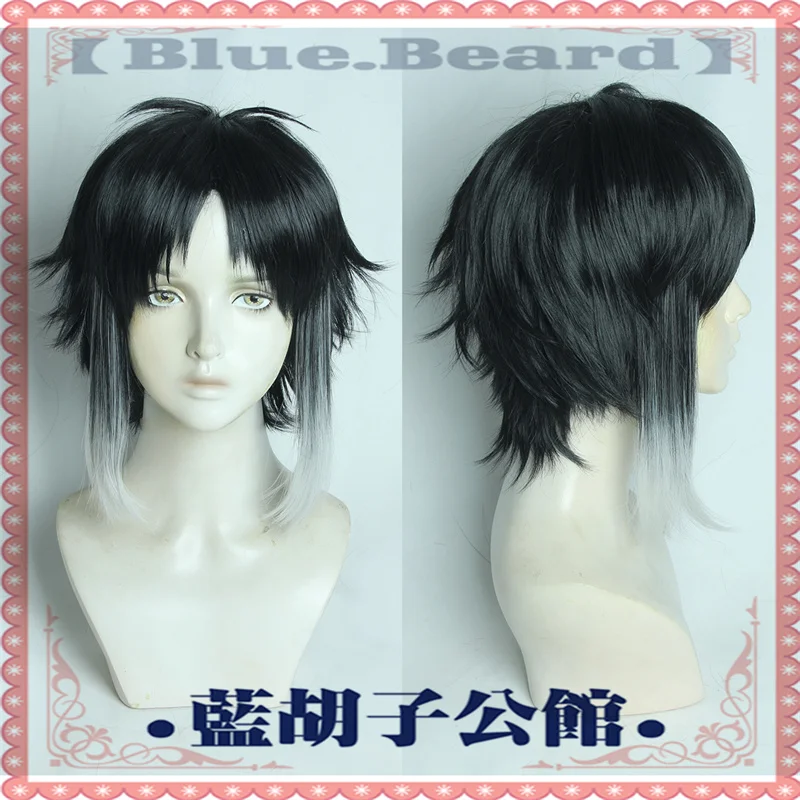 

Акутагава Рюносуке Косплей Парик Короткие Черные Белые Термостойкие Синтетические Волосы Хэллоуин Карнавал