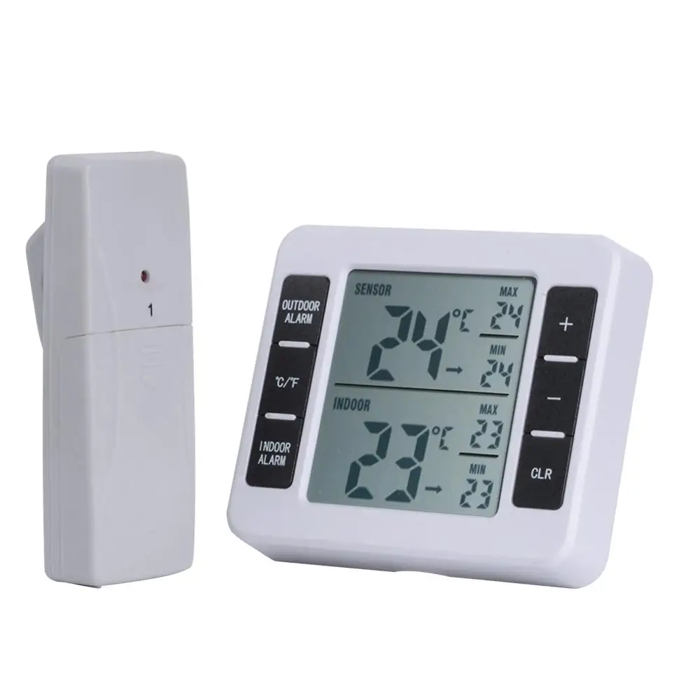 Indoor and Outdoor Thermometers, Wireless Refrigerator Thermometers