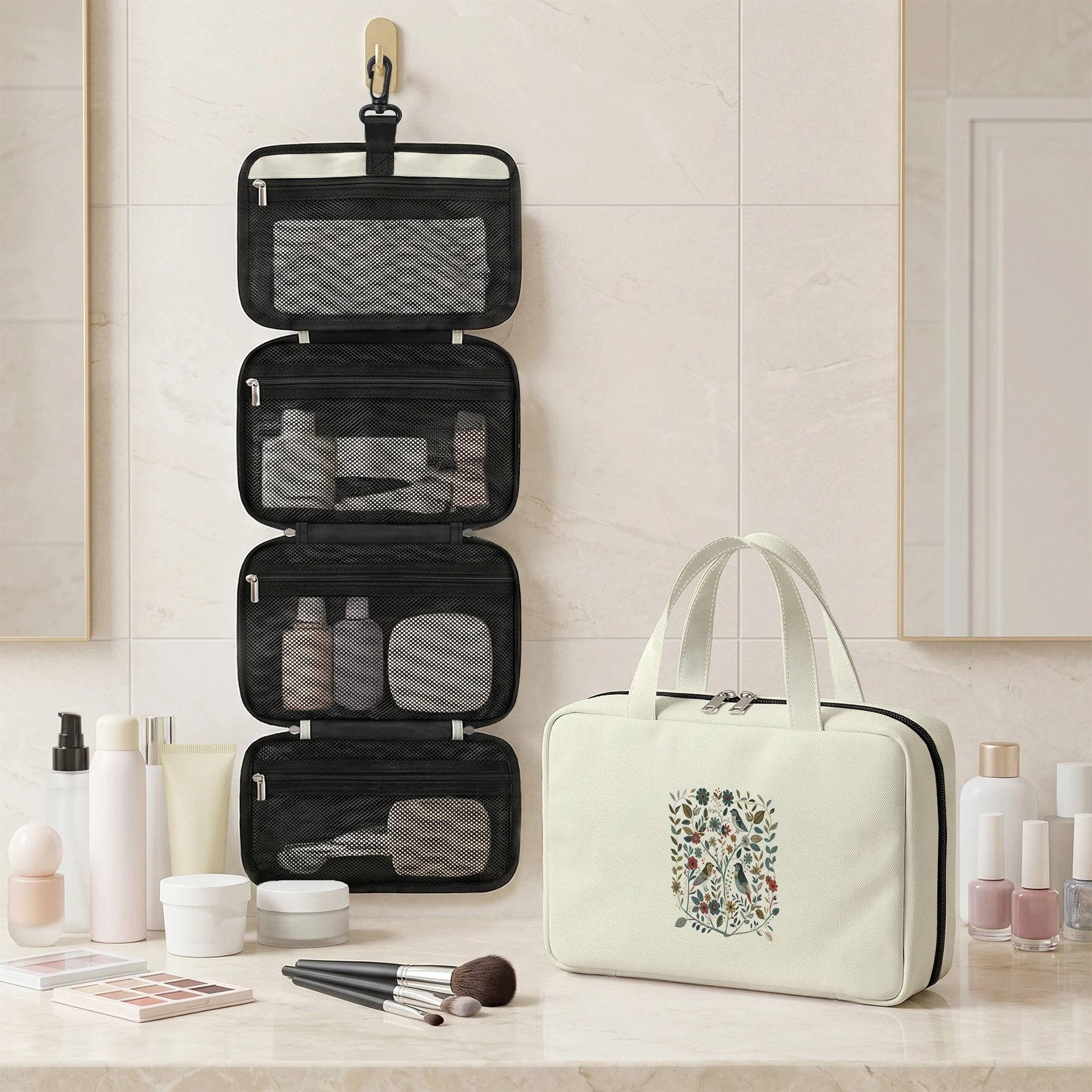 bolsa-de-cosmeticos-com-estampa-floral-de-passaros-dobravel-com-varios-compartimentos-ideal-para-viagens-e-uso-diario