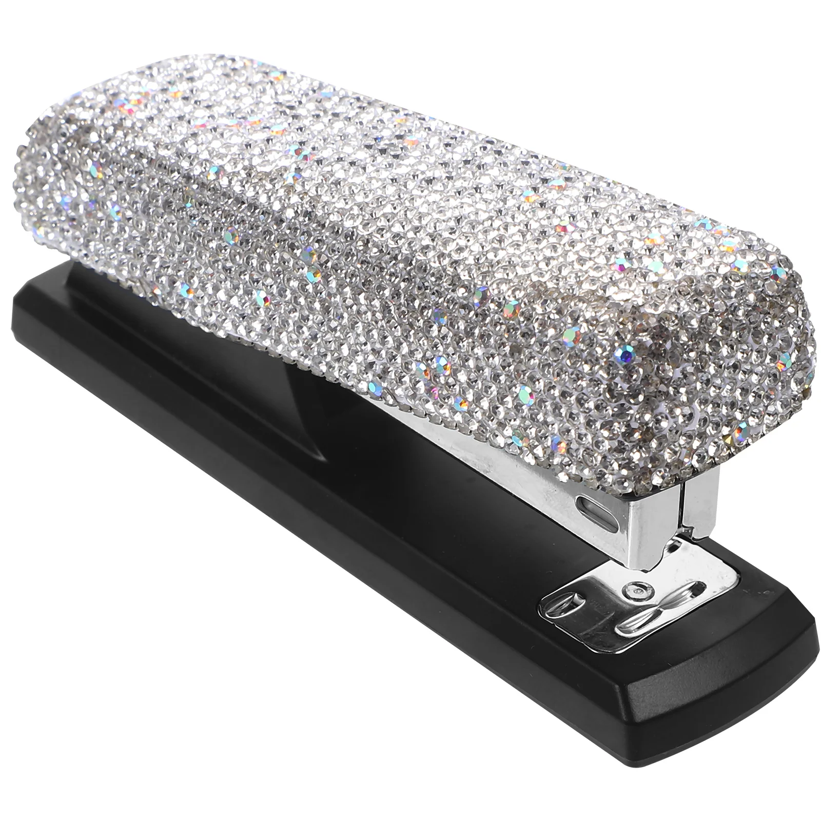 1 Set Convenient Stapler Metal Desk Stapler Professional Hand Stapler Home Accessory rhinestone stapler