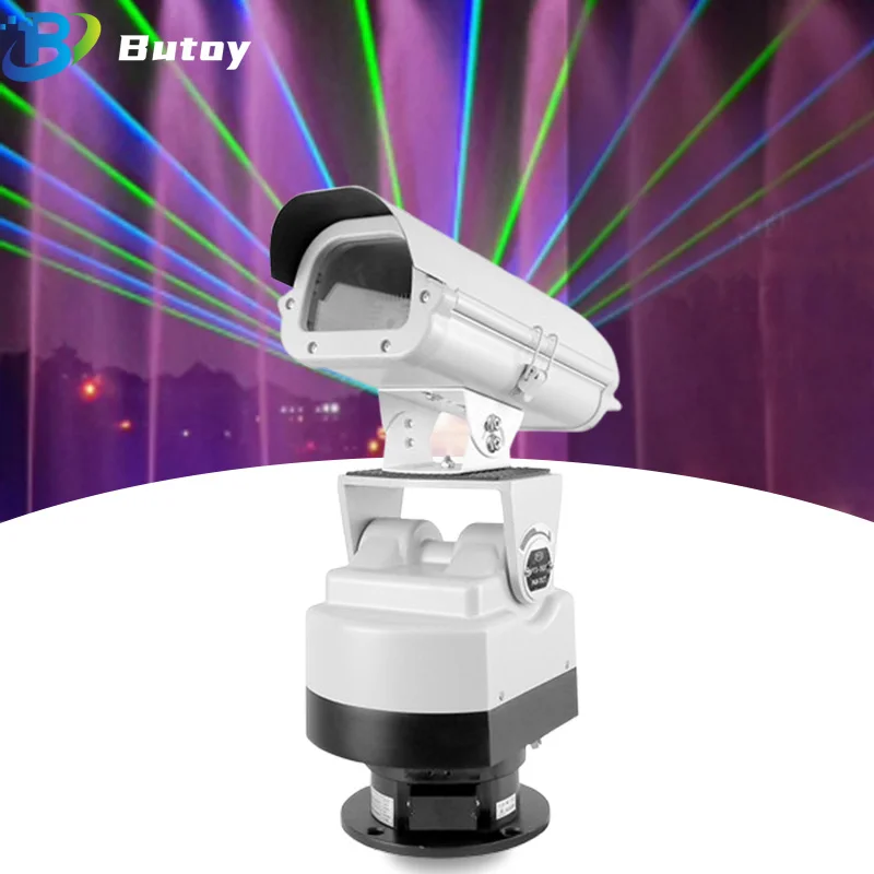 

2W Full-Color Waterproof Laser Light RGB Moving Rotating Head Outdoor Roof Raiway Aurora Green Laser Beam Lights for DJ Highway