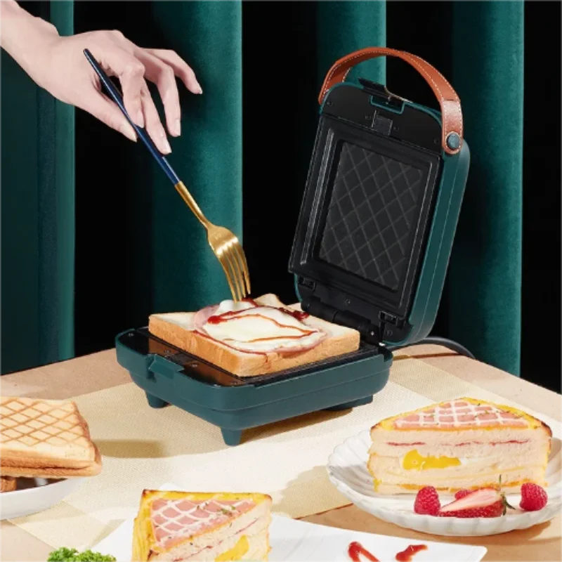 XIUWOO Sandwich Maker,Home Multi Functional 2 in 1 Stylish Waffle, Sandwich, or Grill Maker Machine Interchangeable Non Stick Ea