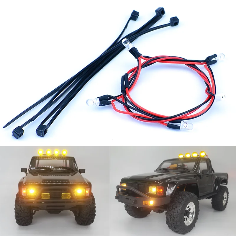 HPI Venture 18 LED 3V Roof Lights for 1/18 1985 Hilux SR5 RC Remote Control Model Car Upgrade Accessories