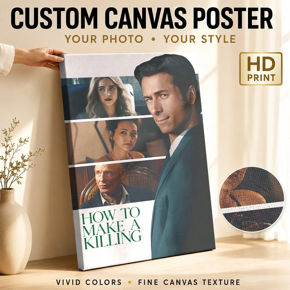 How to Make a Killing Movie Framed Canvas Poster Custom Vintage Movie Wall Paintings Decoration for Home Theater Ready to Hang