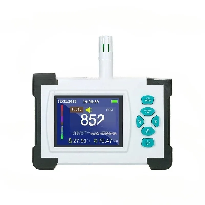 Multifunctional environmental detector Carbon dioxide sensor Household indoor oxygen detection alarm processing