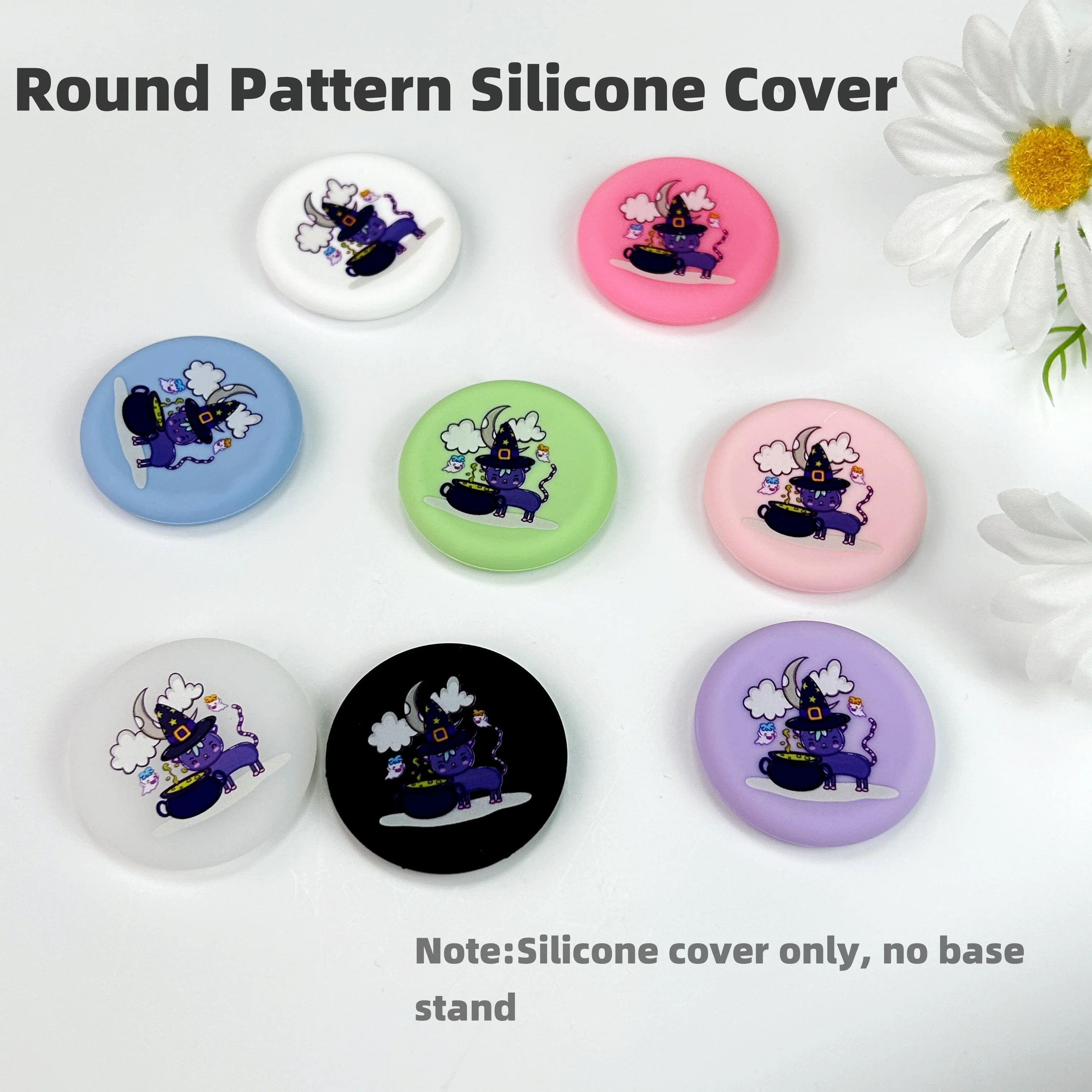 Round Witch Silicone Cover (Silicone Cover Only) for Pocket-Socket Top Replacement Silicone Cover for Collapsible Stand