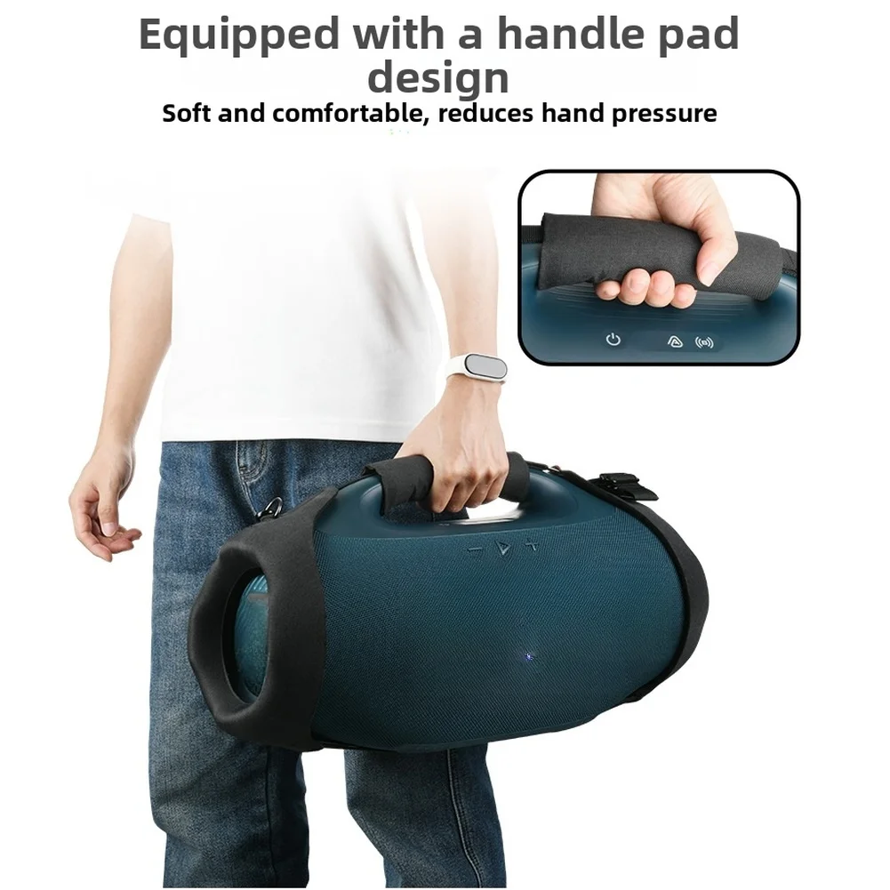 Protective Storage Case for JBL For BOOMBOX 4 Speaker with Plush Interior Nylon EVA Layers and Secure Elastic Strap Closure