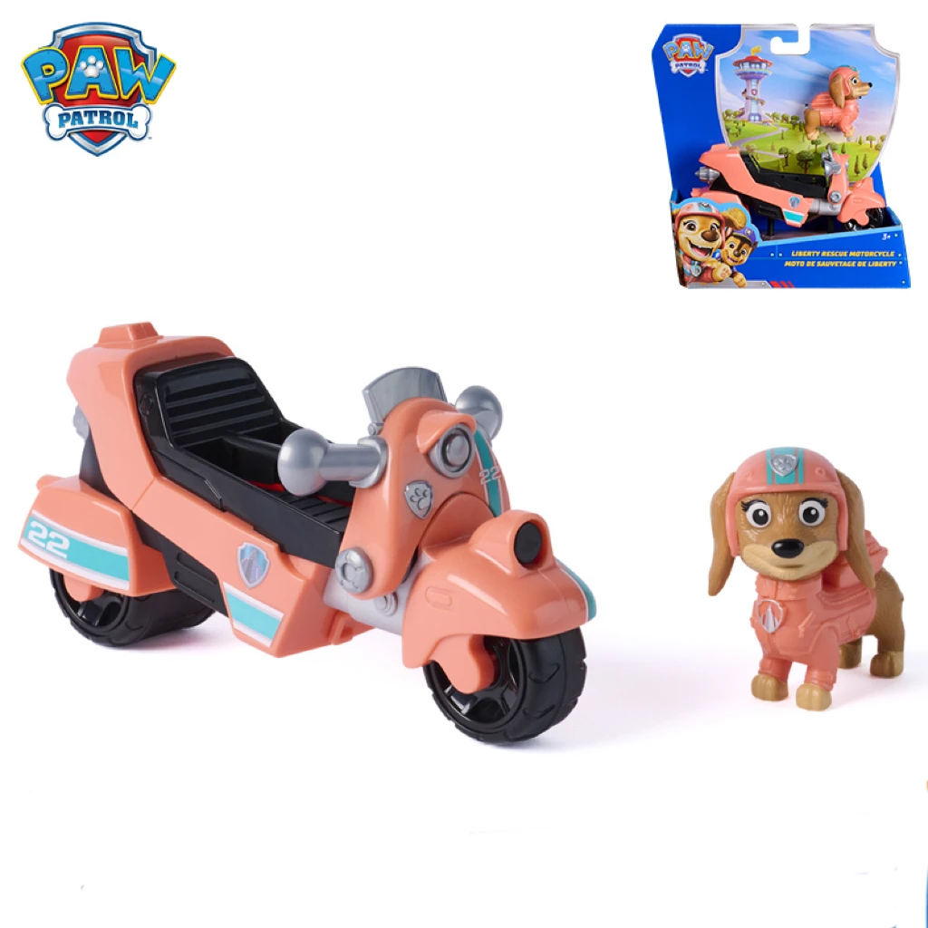 

Genuine Paw Patrol Vehicles Rescue Car with cats Action Figure Boy Girl Children Birthday Holiday Gift Liberty