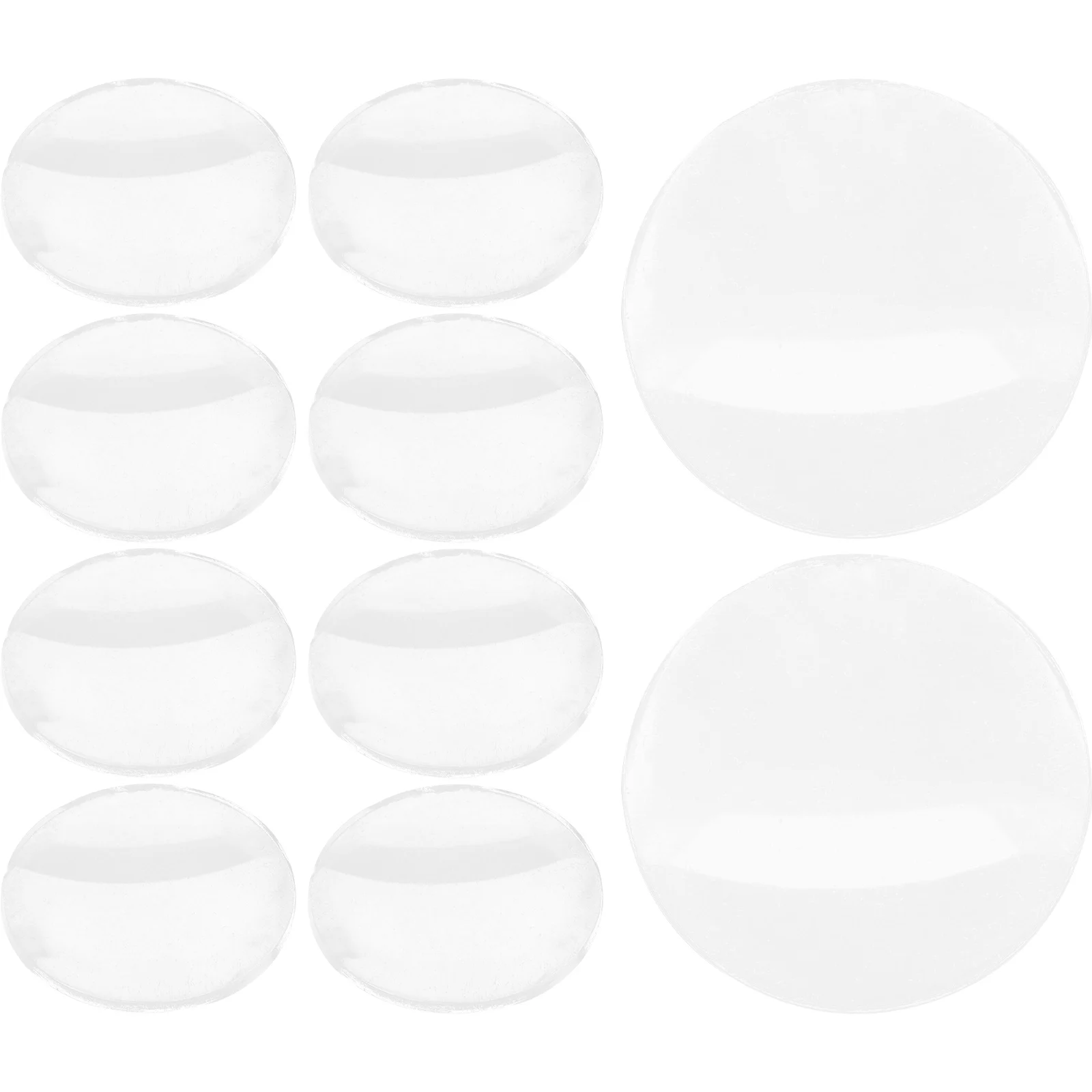 

10pcs Acrylic Magnifying Lens 30mm Clear Double Convex Portable Replaceable Telescope Accessories For Camping Hiking