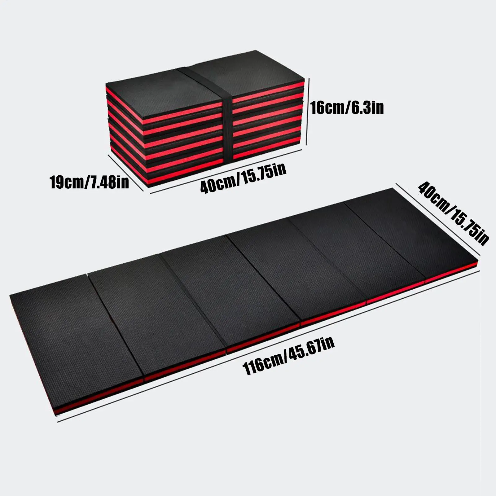 

116cm Long EVA Foldable Car Repair Mat Lightweight Waterproof Thermal Portable Mechanics Work Pad For Auto Maintenance