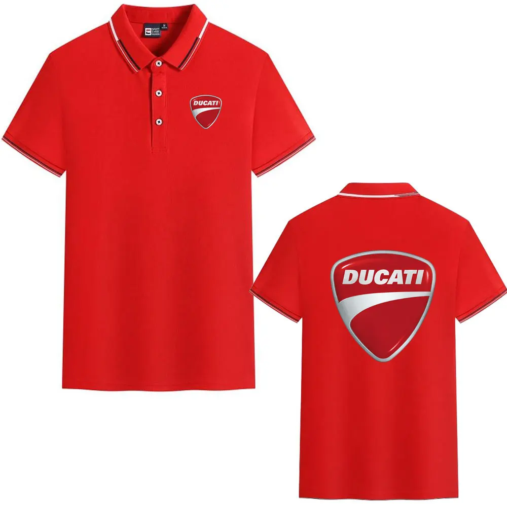 2026 Ducati Racing Motorcycle Collared Polo Shirt Short-Sleeved T-Shirt Men Women Summer Top Motogp Fan Clothing Cycling Suit view 5