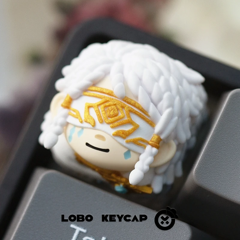 Juego Identity V Keycaps perfumista jardinero Seer Mercenario lindo DIY teclado accesorios Cosplay Doujin regalos para hombres y mujeres