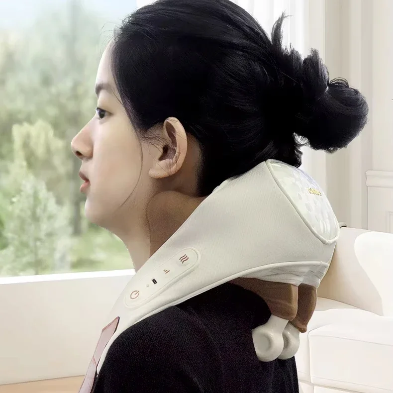 Deep Tissue Muscle Relaxation Electric Kneading Beating Neck & Shoulder Massager Pain Relief Fitness for Body Back fast shippi