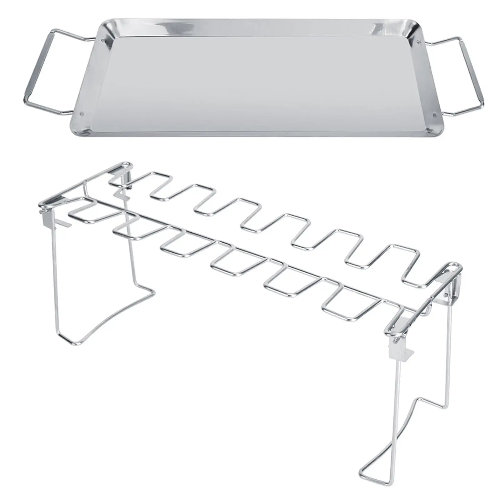 

Stainless Steel BBQ Grill Stove Rack for Outdoor Camping Picnics - Chicken Cooking Rack