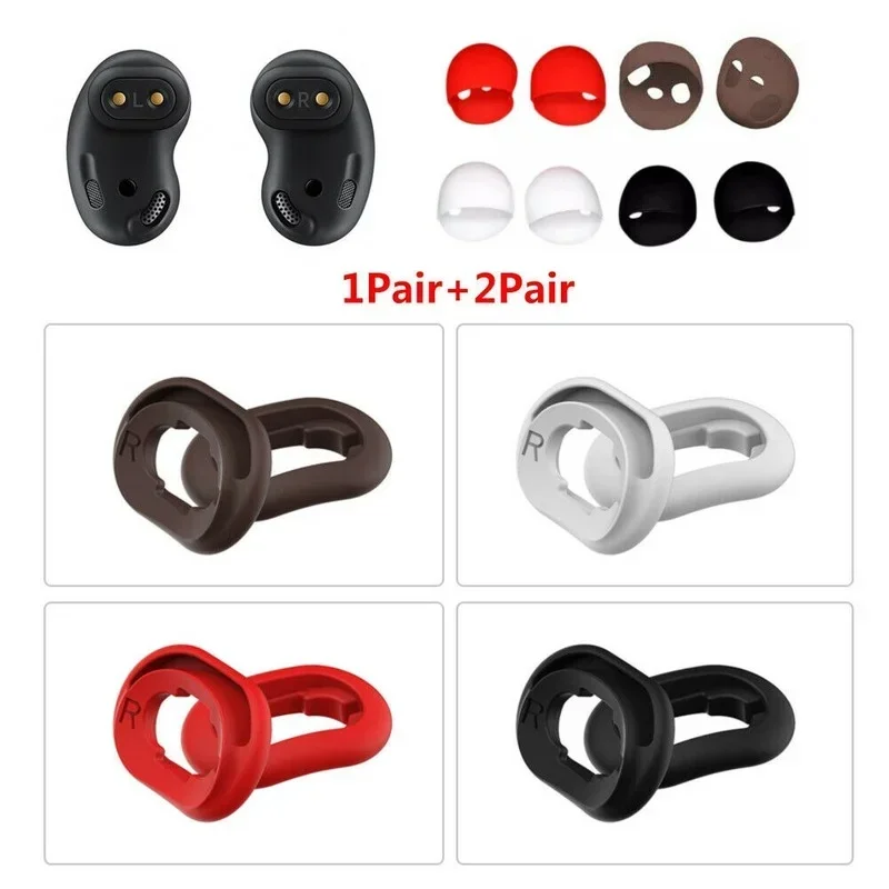 2/3 Pairs Silicone Adapter Ear Wing Tips Replacement Earbuds Tips for Samsung Galaxy Buds Live Accessories Rubber Earbuds Tips