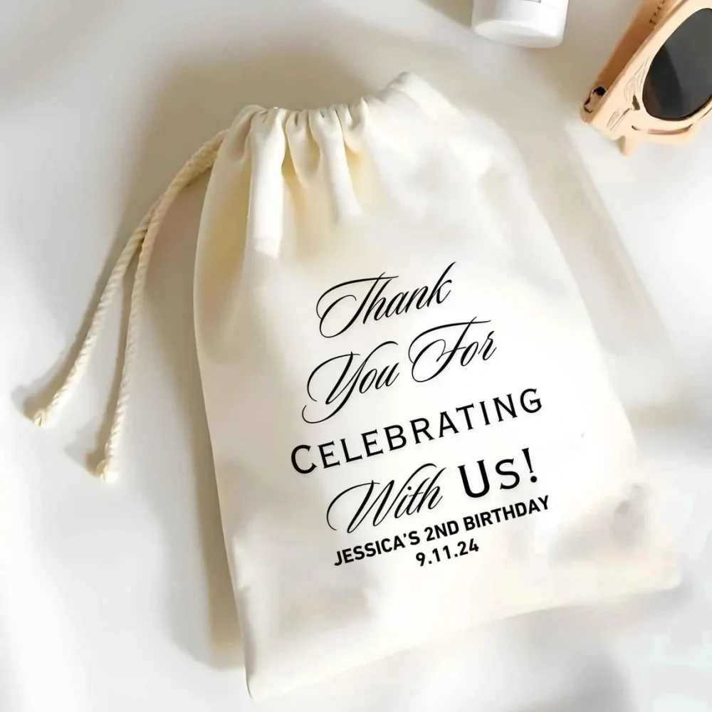 20 pcs Custom Thank you for Celebrating with Us Favor Bag-Destination Wedding Welcome Gift Bag -Wedding Hangover Kit