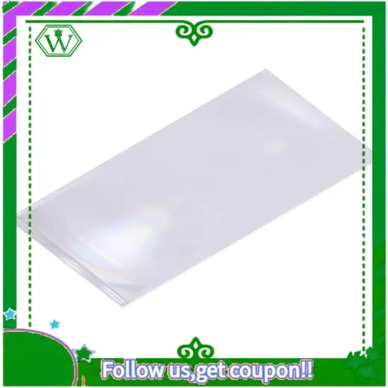 ABIK-Optical PMMA Fresnel Lens Focal Length 118*54Mm Focal Length 185Mm Plane DIY Projector