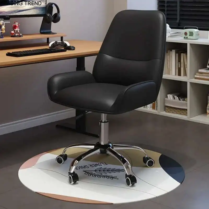 Регулируемый по высоте стул, офисные стулья, спинка компьютера, дизайн стола для гостиной, рабочий шезлонг De Bureaux, поворотные колеса для спальни