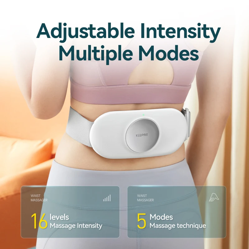 Smart Library Women's Period Cramp Relief Device Abdomen Pain Heating Pad Massage Belt For Waist Application