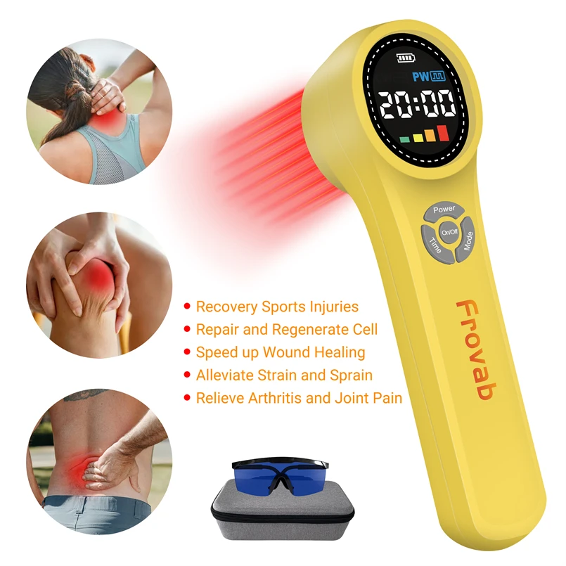 

24pcs Diode Cold Laser Therapy Machine Low Level Laser Therapy Device Therapeutic Pain Relief for Dogs and Human Wound Healing