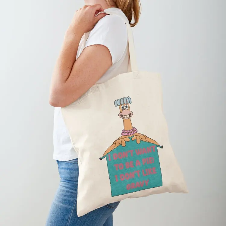 

Chicken Run Babs Knitting Tote Bag foldable reusable bag shoping bag tote bags men canvas tote