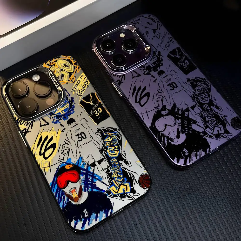 Cool Curry Funda de teléfono para iPhone 17 16 15 14 13 12 11 Pro Max Air multicolor mate láser metálico Aurora Funda