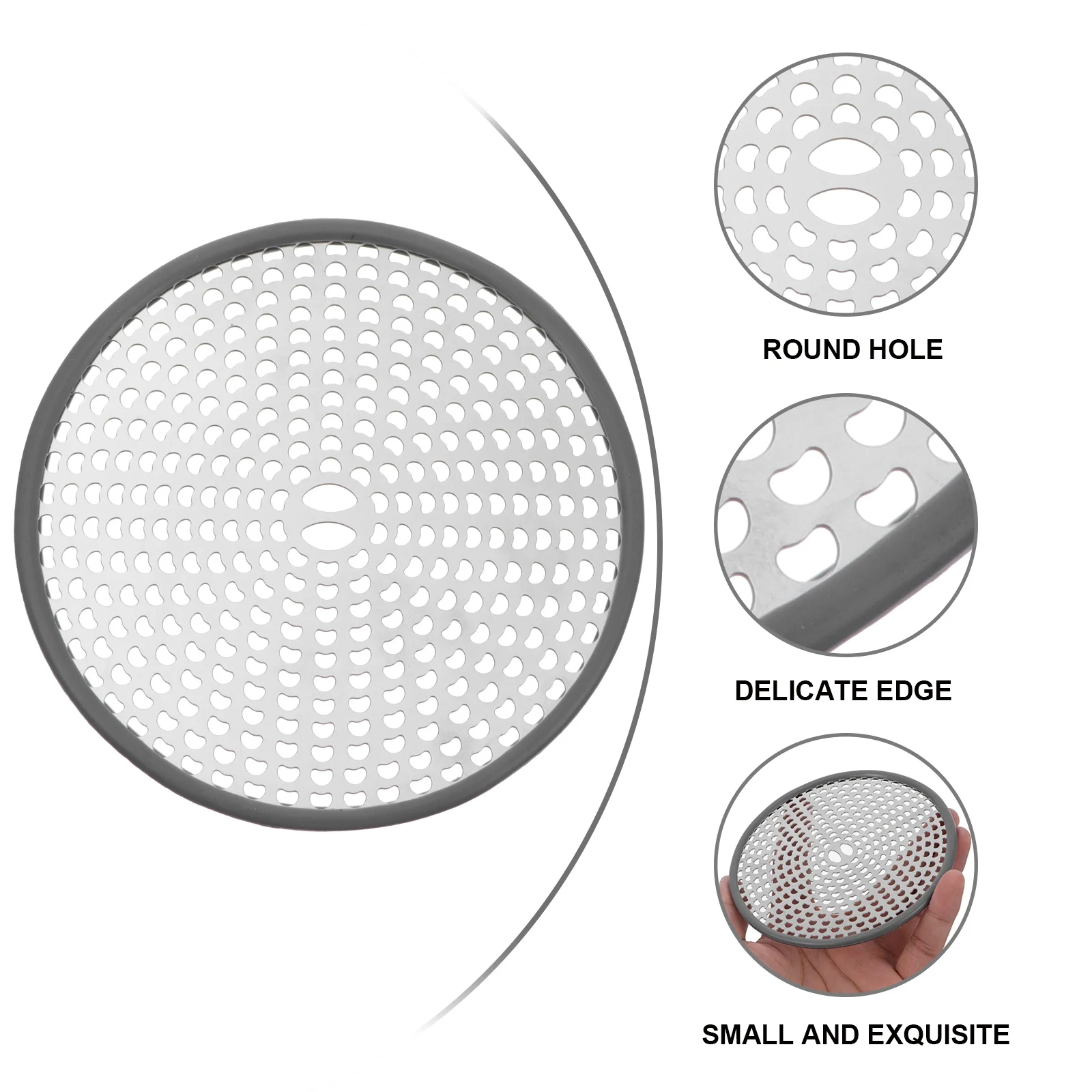 

Floor Drain Cover Stainless Steel Sink Filter Fine Holes Hair Catcher For Kitchen Bathroom Sink Strainer Drain Cover