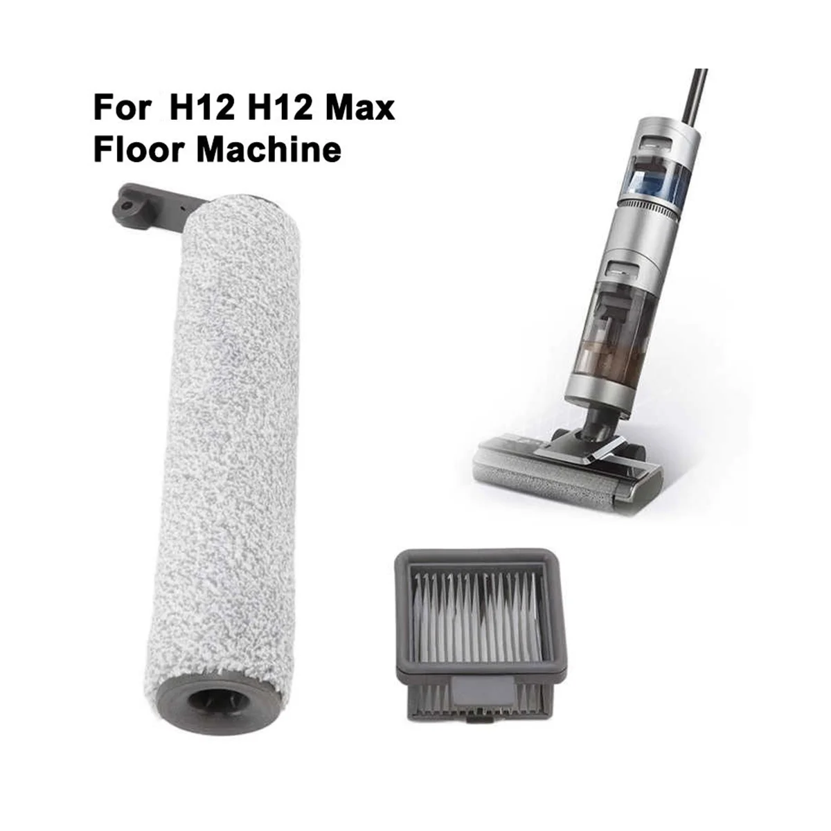 A09G-Роликовая щетка для H12/H12/H12S Max, сменный фильтр Hepa, аксессуары для пылесоса для влажной и сухой уборки, запасные части