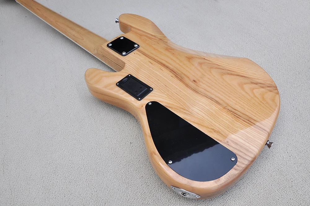 5 Strings Ash Electric Bass Guitar with Active Circuit,Rosewood Fretboard,24 Frets,Can be Customized