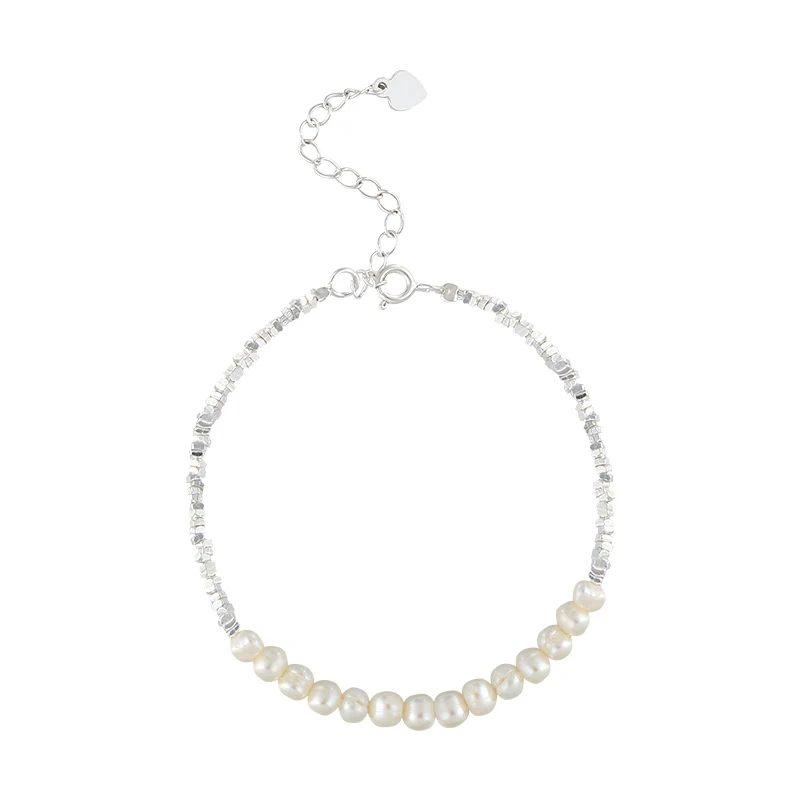 

Irregular pearl bracelet women's 925 silver temperament light luxury niche female student girlfriend model
