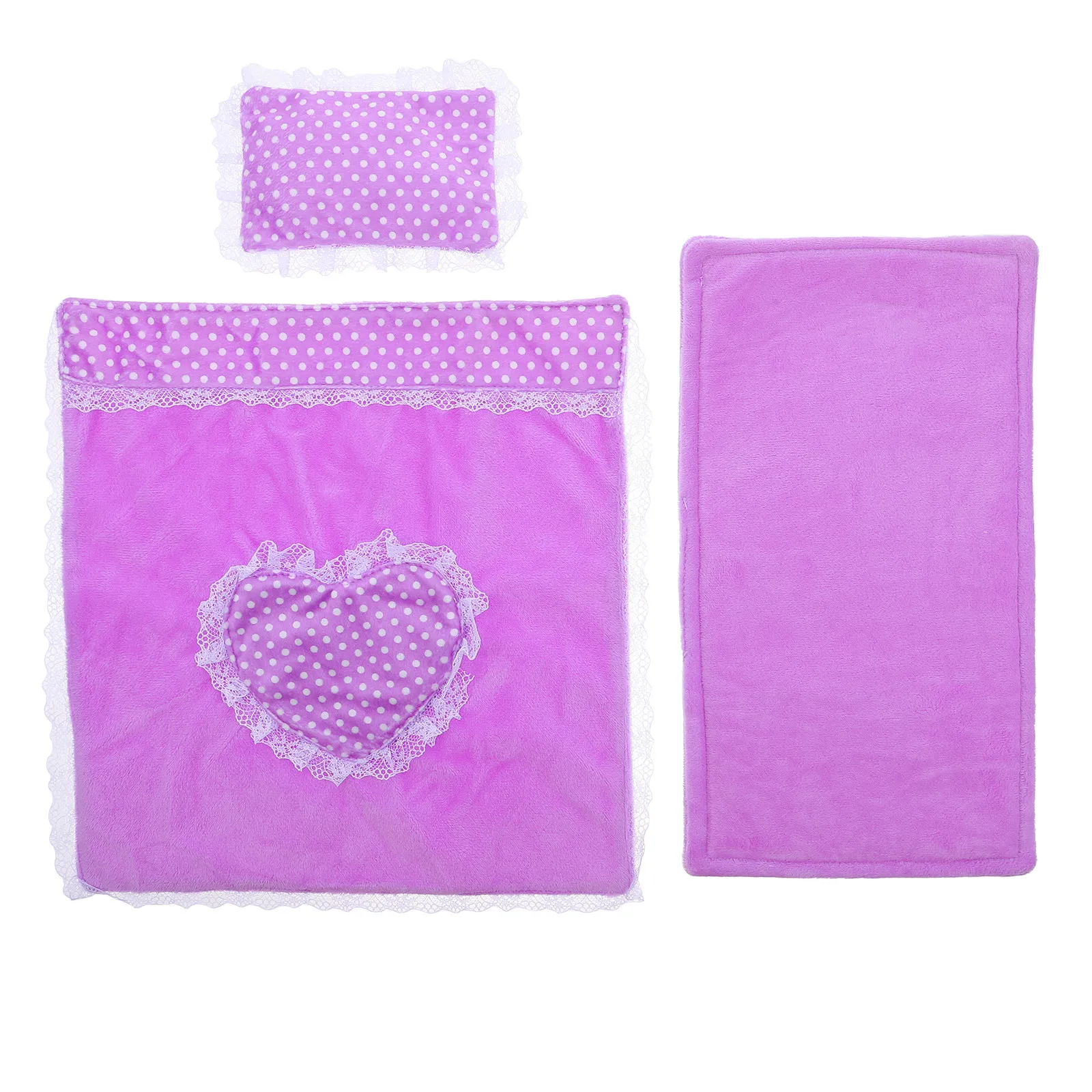 

1Set Dollhouse Bedding Set Miniature Quilt Sheets Pillows Realistic Home Style for Dollhouse Furnishings Cozy Aesthetic Playtime