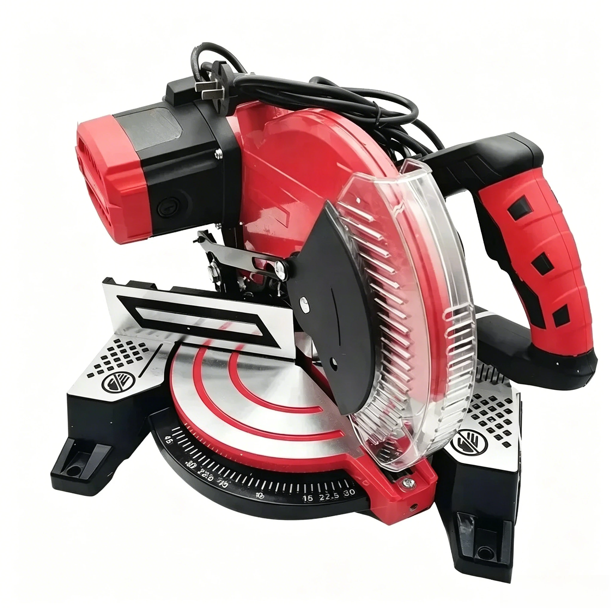 220V 1800W Miter Saw Aluminum 10Inch 45 Degree Cutting Circular Saw High-precision Wood Aluminum Cutting Machine