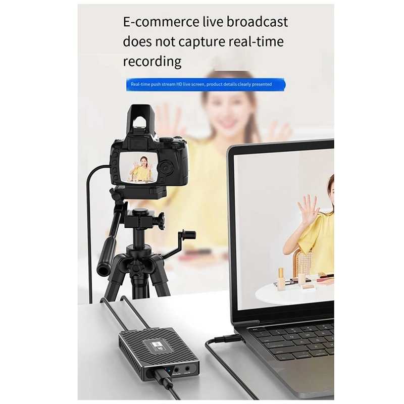 4K HD Video Capture Card USB3.0 Game Live Streaming And Capture Video Recorder With Microphone Line Input