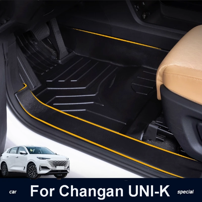 

For Changan UNI-K 2021-2024 Car Full Surround Interior Accessories TPE Anti Trampling TPE Foot Mats Anti-aging Carpets