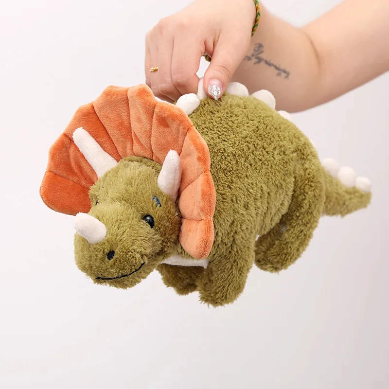 40 cm grüne Triceratops Cartoon flauschiger Drache Plüsch Dinosaurier Plüsch Kissen weiche Stofftier Puppe Kind Geschenk