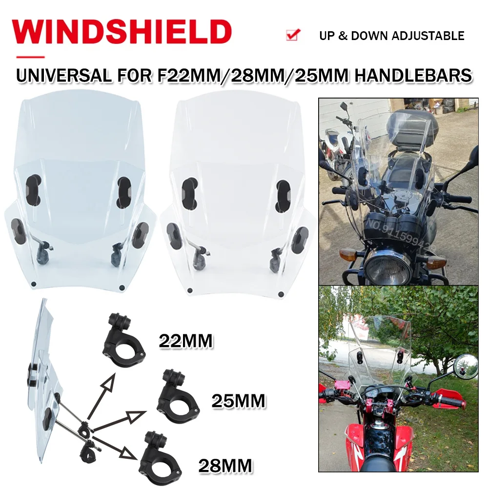 

Universal Windscreen Motorcycle Windshield Adjustable Wind Screen Deflector For BMW s1000rr For Yamaha mt 07 For Honda cbr1000rr