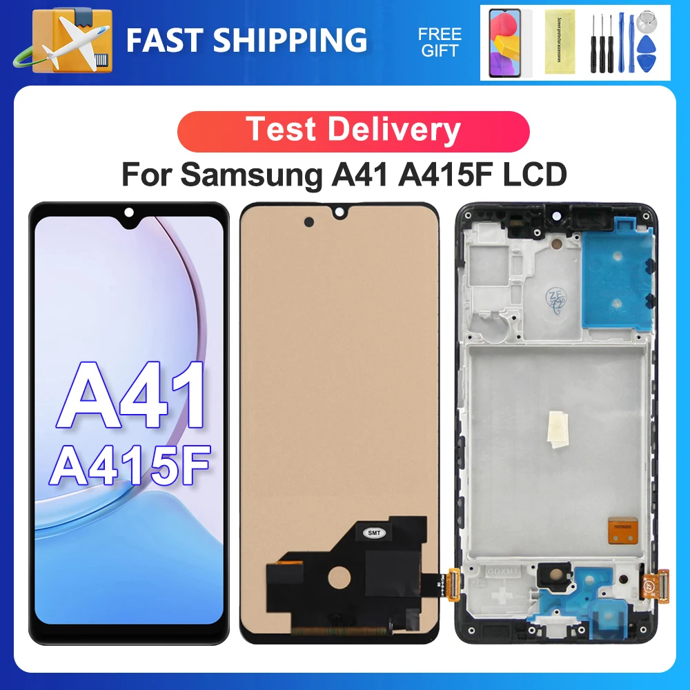 A41 4G For Samsung 6.1\'\'Tested A415 A415F SCV48 SC-41A LCD Display Touch Screen Digitizer Assembly Replacement