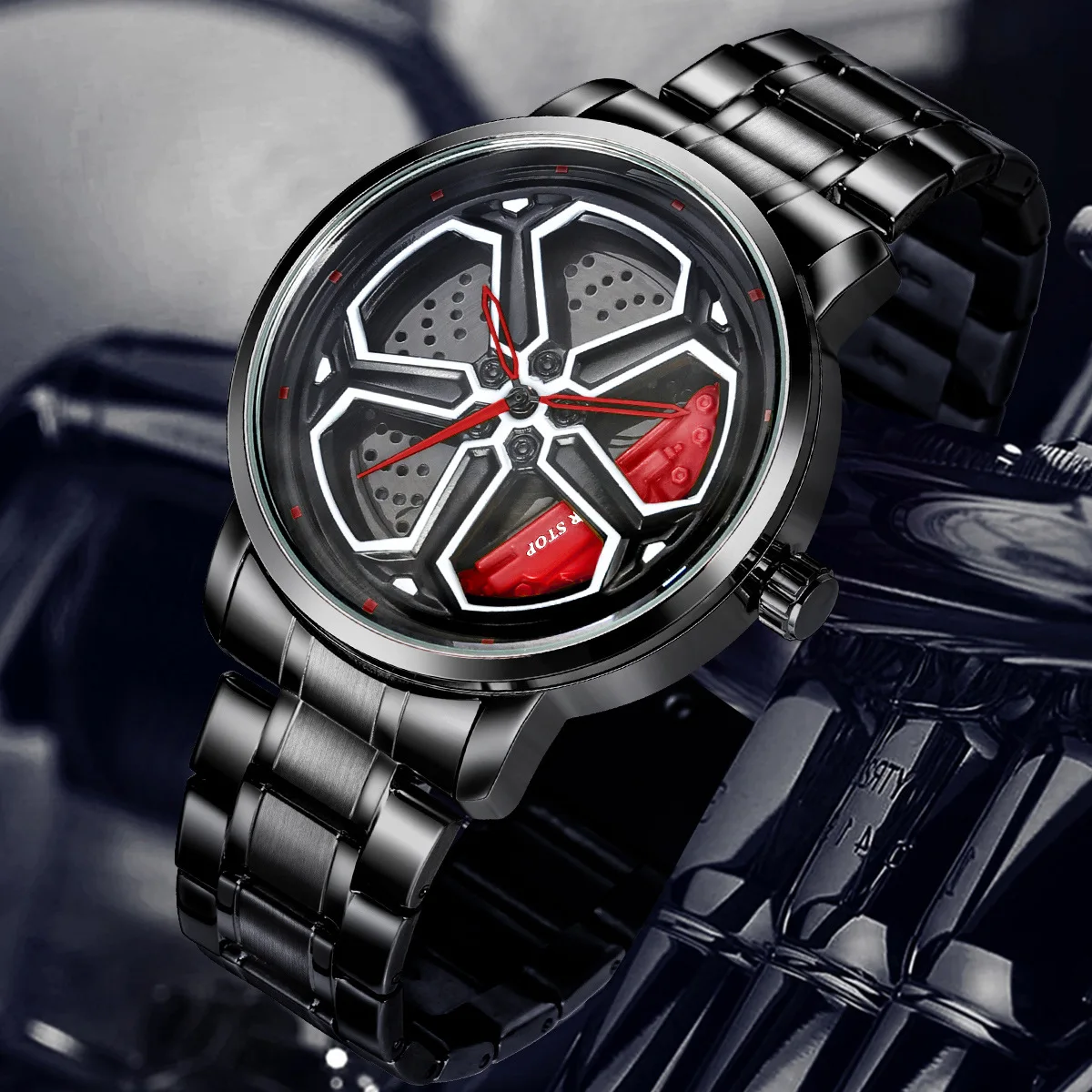 

2025 NIBOSI Watches for Men Men Watch Quartz Watch Men Fashion Spinning Supar Car Wheel Watches for Men Relogio Masculino