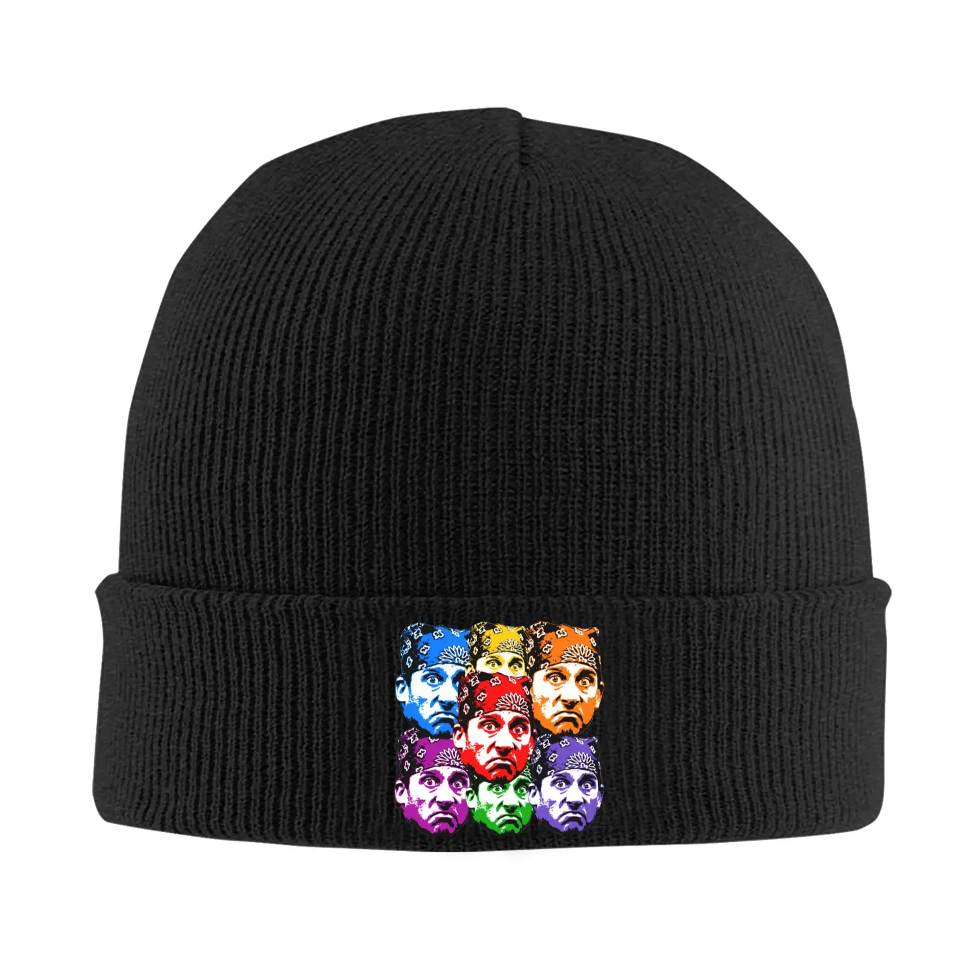 Prison Mike The Office Michael Scott Knit Hat Beanie Autumn Winter Hats Warm Unisex  Casual  Caps for Men Women Gift,