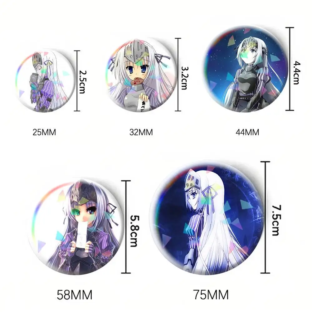 Eucliwood Hellscythe Is This a Zombie Anime  75mm 58mm 44mm 25mm Brooch Backpack Hat Pins Accessories Toys Badge