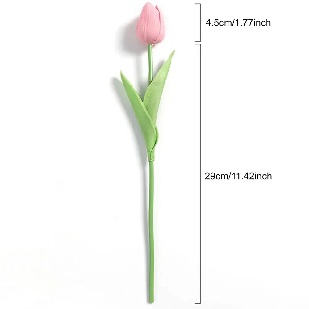 

6 Pcs Artificial Tulip Flowers,Faux PU Tulip Bouquet,Scrapbooking Vase Home Decor,Home Office Party Wedding Decoration Gifts New