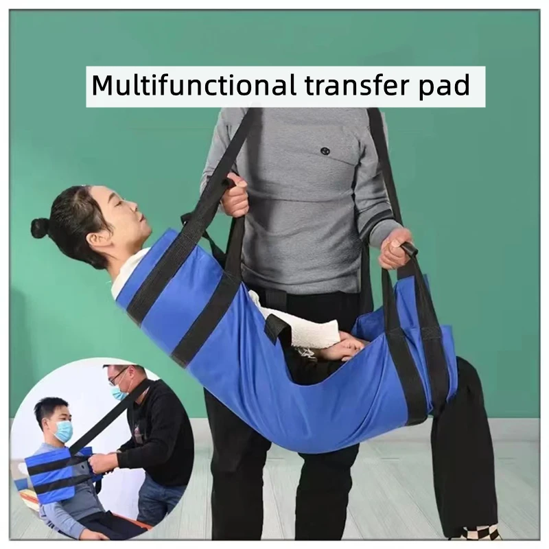 Soft Stretcher Transfer Belt Positioning Sheet Bed Pad Elderly Disabled - Roll over Shift Transport Mat for Lifting And Moving