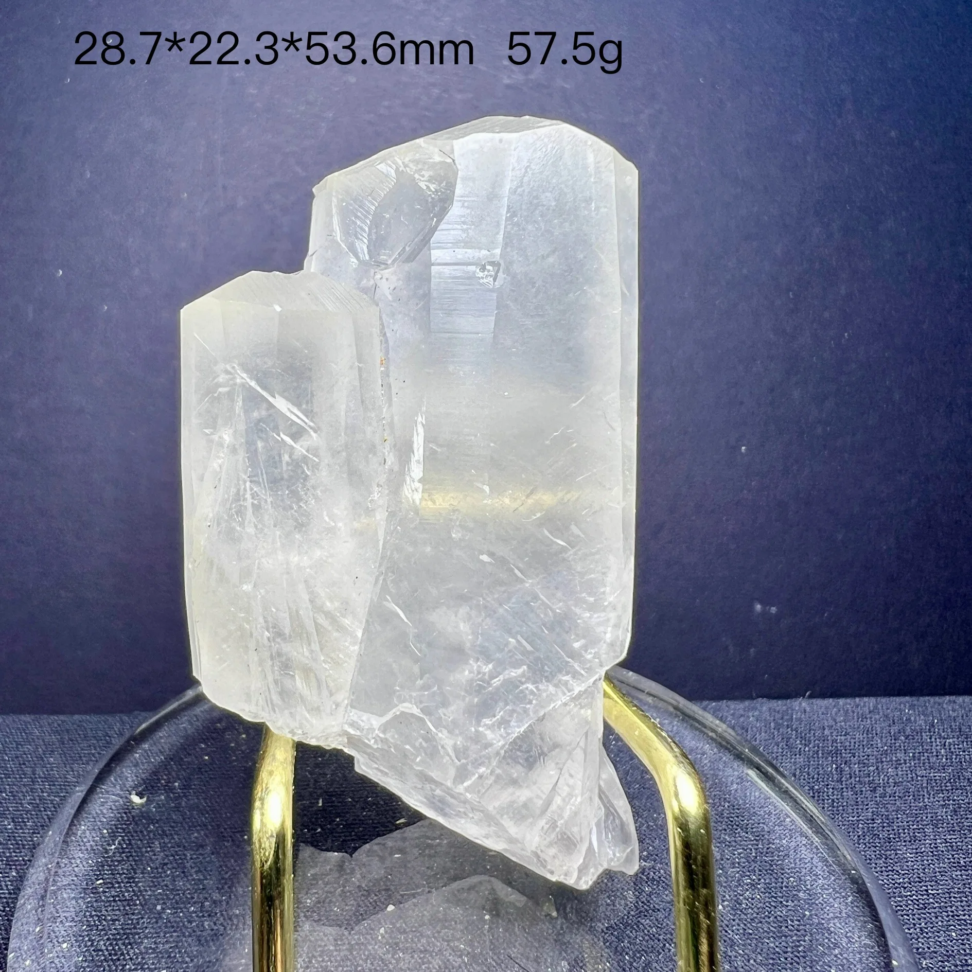 Espécimen de cristal de piedra cruda de calcita columnar discontinuado raro natural seleccionado para reconocimiento, colección y exhibición.